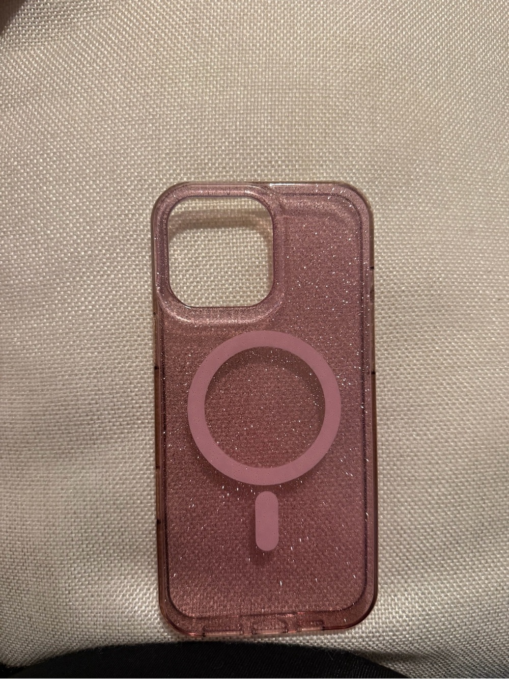 Pink Magnetic Compatible Glitter Phone Case
